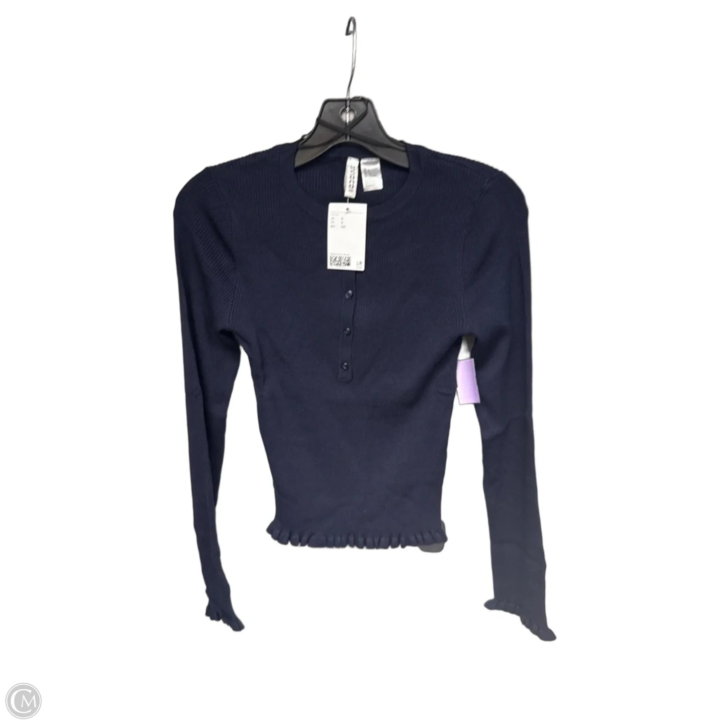 Top Long Sleeve By Divided In Blue, Size: Xl