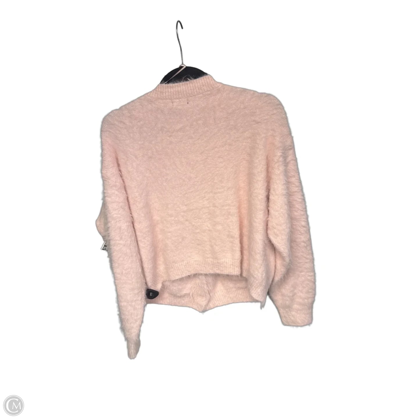 Sweater Cardigan By Debut In Pink & Red, Size: M
