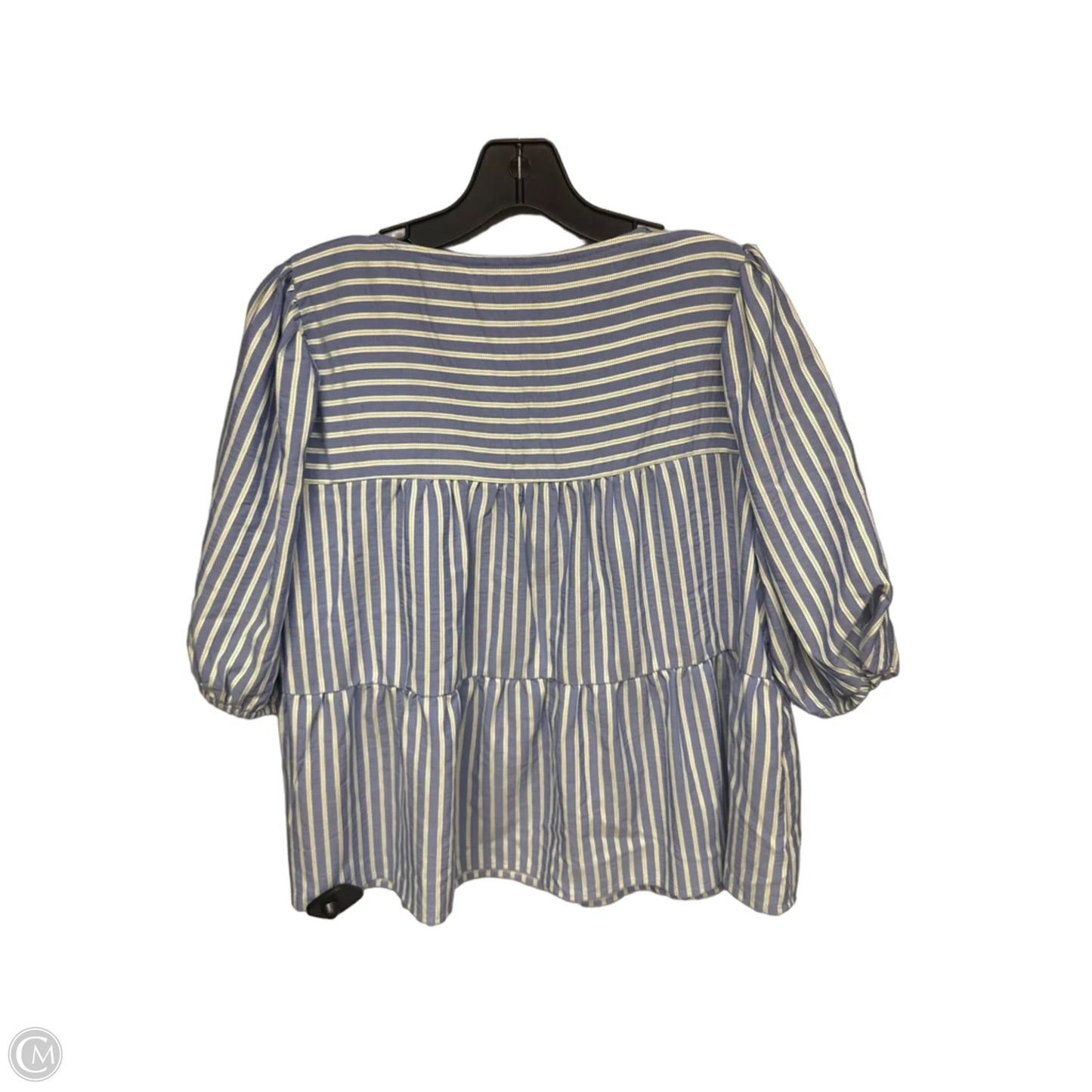 Top Short Sleeve By Clothes Mentor In Striped Pattern, Size: 12