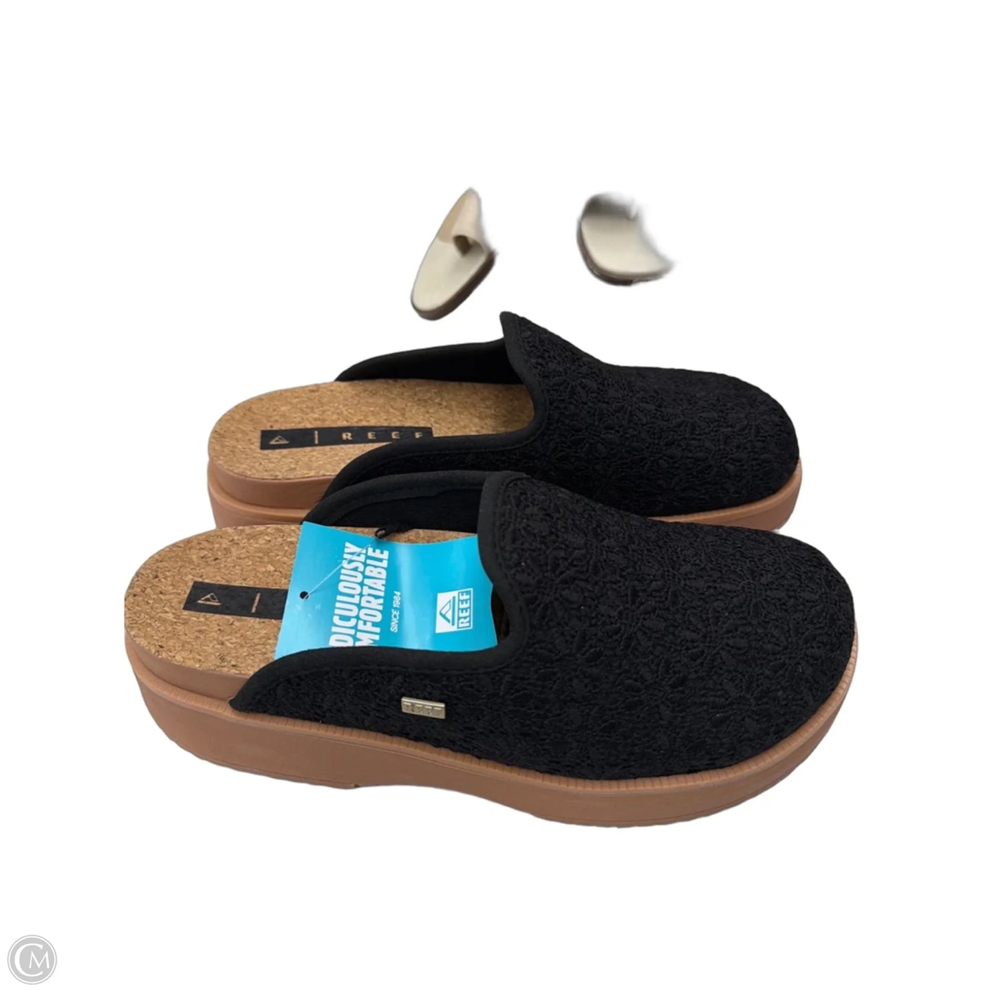 Shoes Heels Wedge By Reef In Black, Size: 9