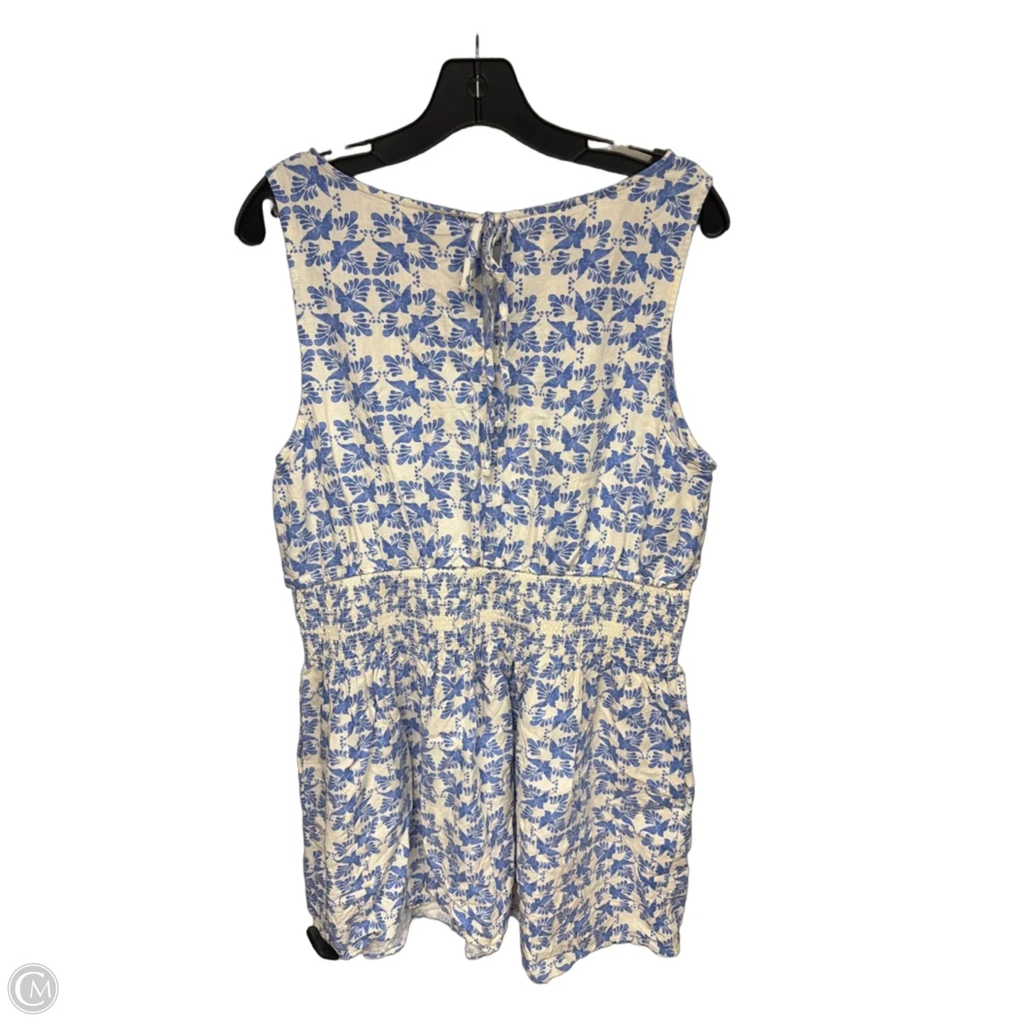 Dress Casual Midi By Universal Thread In Blue & White, Size: Xl