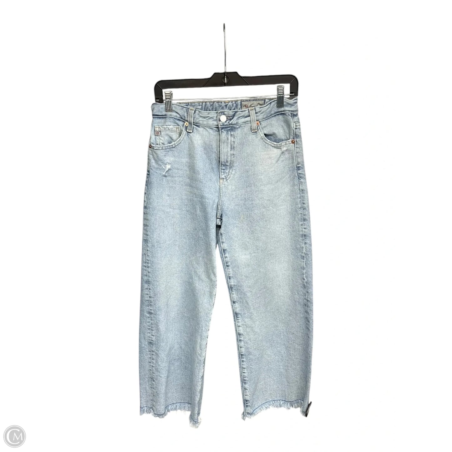 Jeans Wide Leg By Adriano Goldschmied In Blue Denim, Size: 28