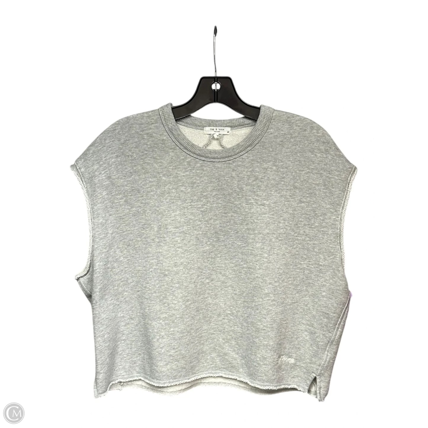 Top Sleeveless Designer By Rag And Bone In Grey, Size: S
