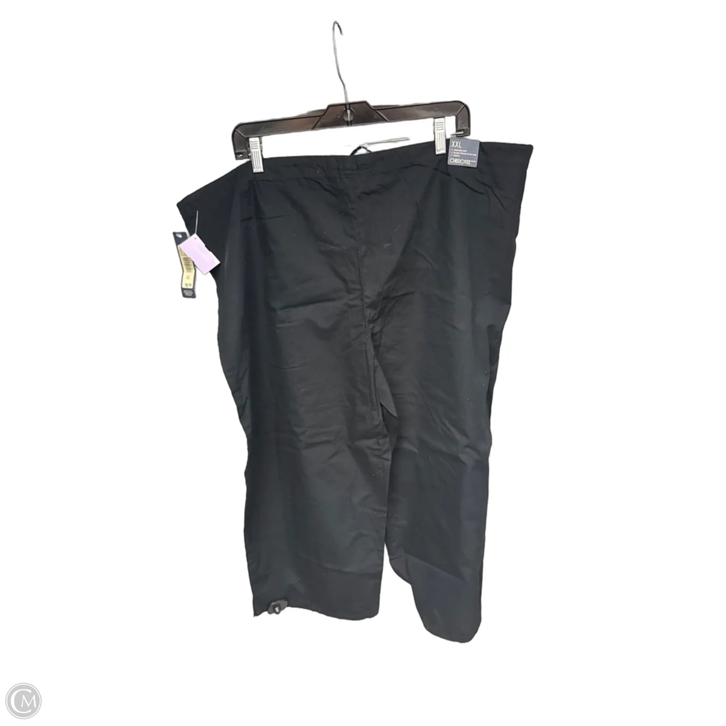Capris By Cherokee In Black, Size: Xxl