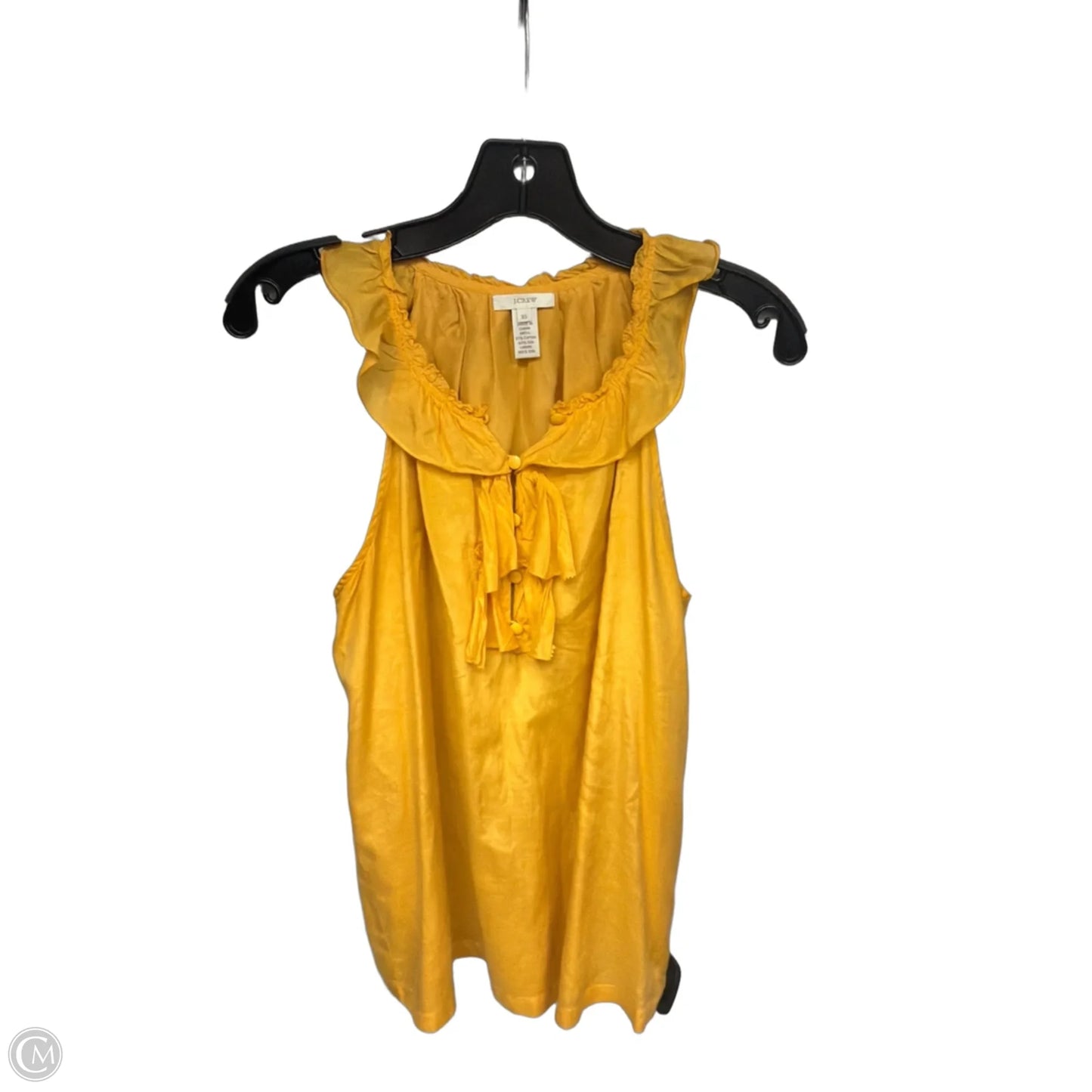 Top Sleeveless By J. Crew In Yellow, Size: Xs