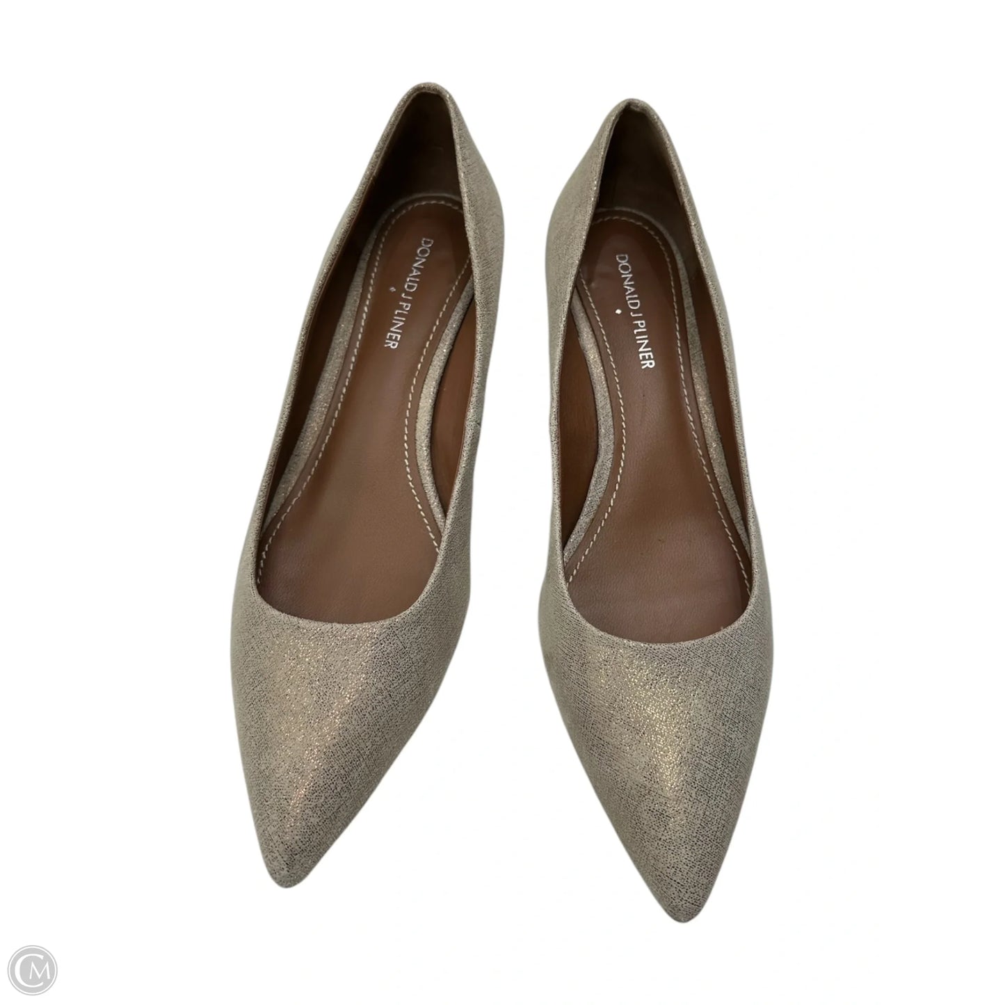 Shoes Heels Kitten By Donald Pliner In Gold, Size: 8.5