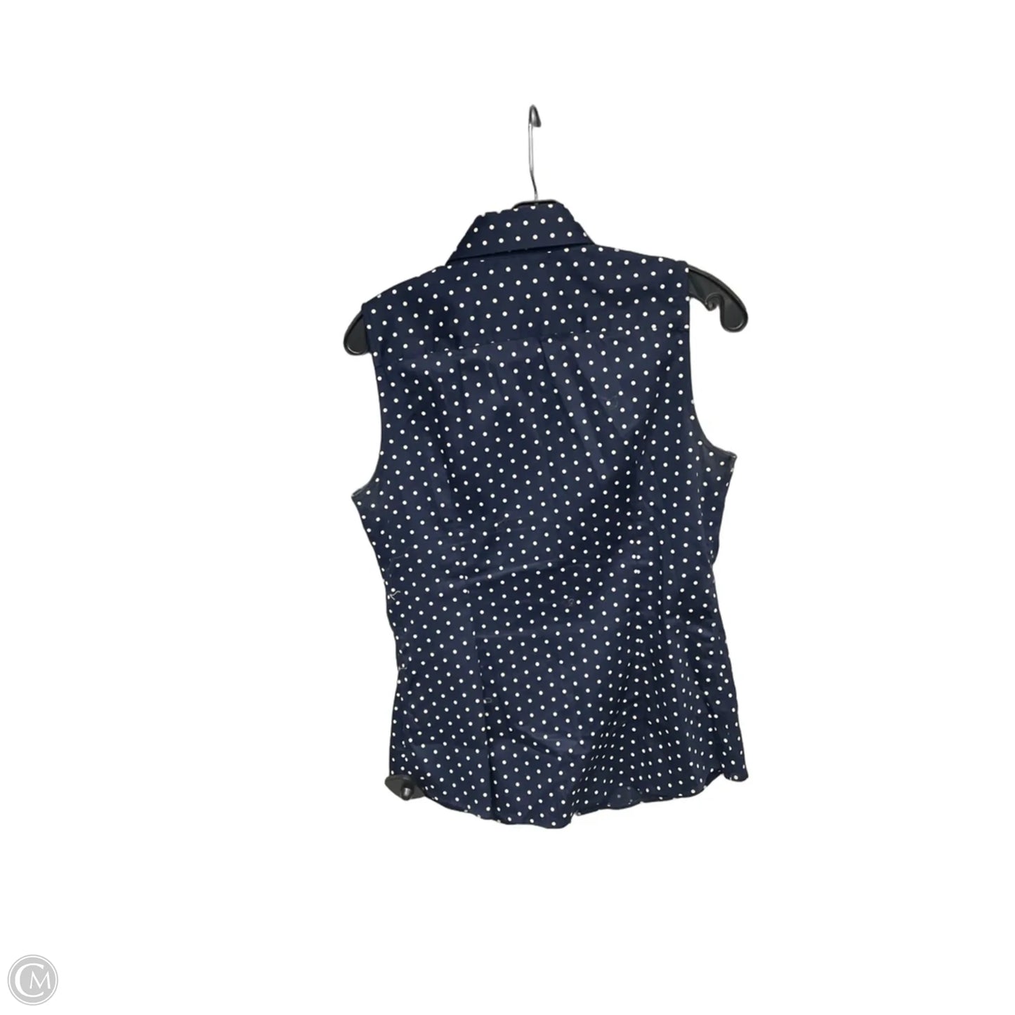 Top Sleeveless By Banana Republic In Polkadot Pattern, Size: 8