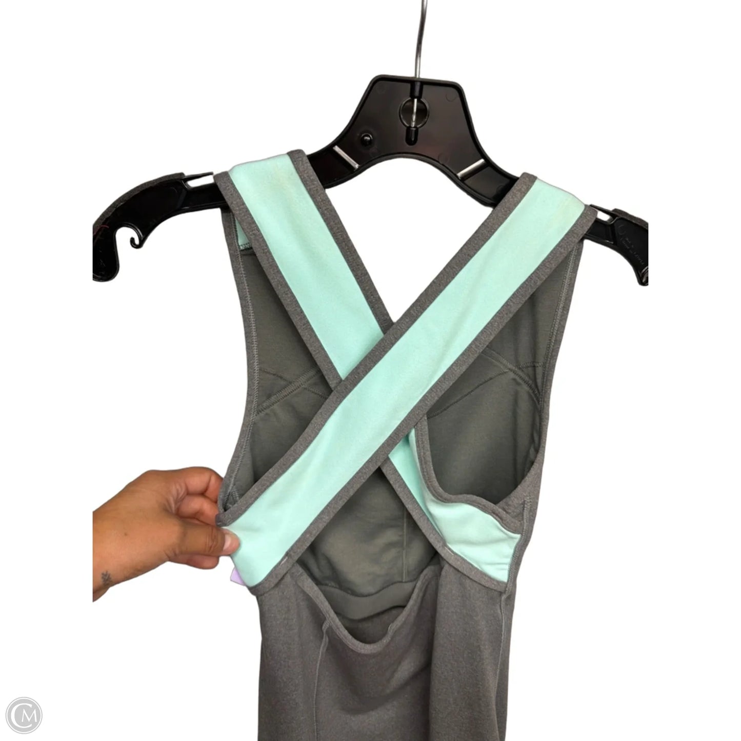 Athletic Dress By Lululemon In Blue & Grey, Size: S