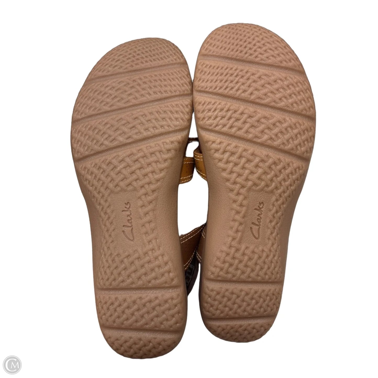 Sandals Flats By Clarks In Brown, Size: 8