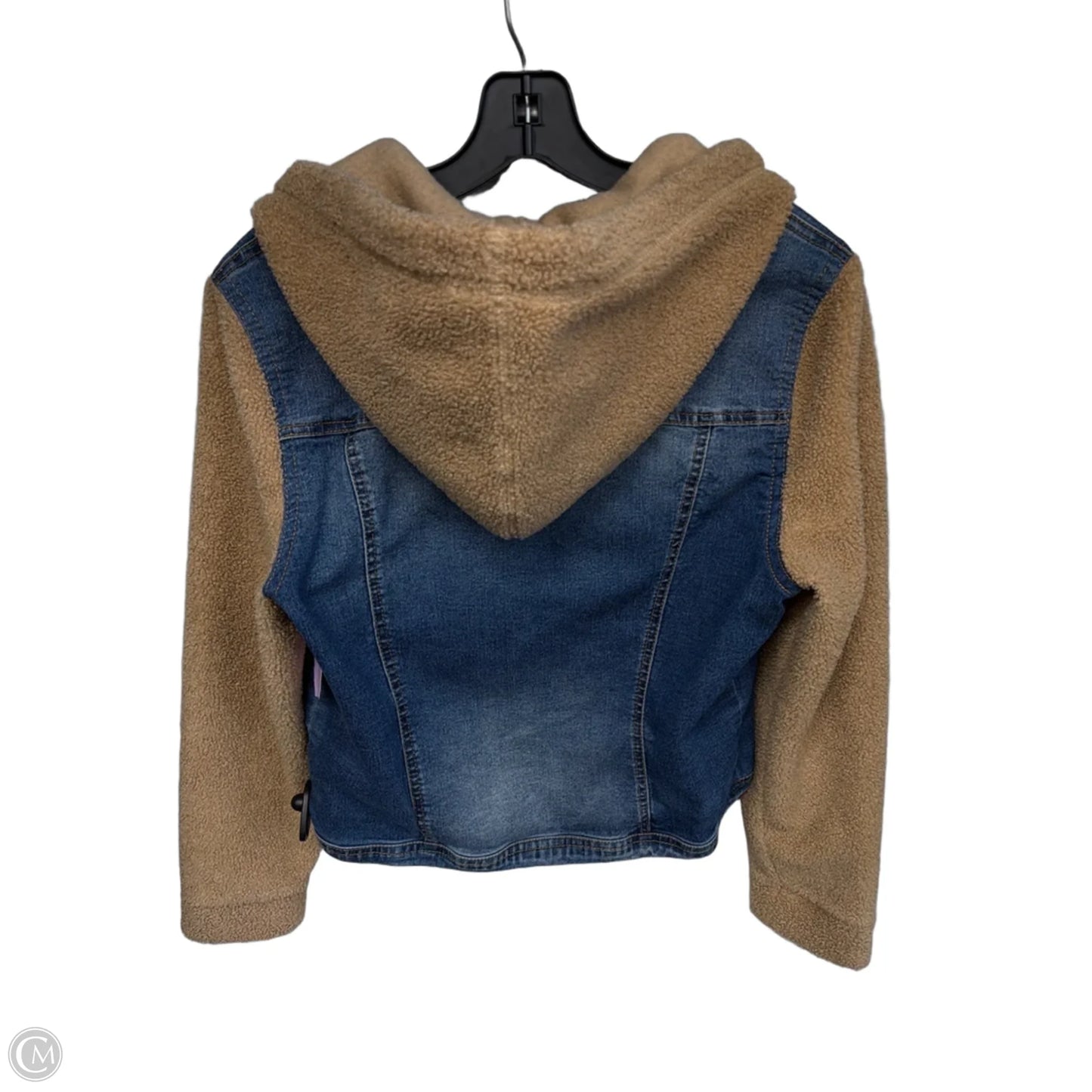 Jacket Denim By Wallflower In Blue & Tan, Size: Xl