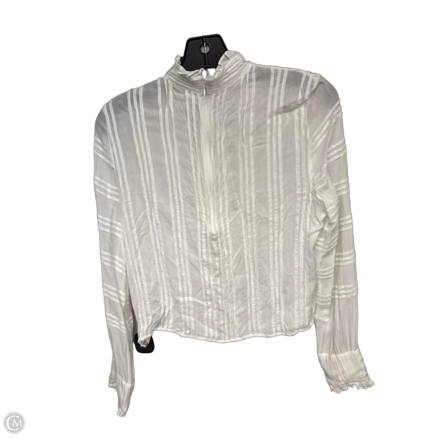 Top Long Sleeve Designer By All Saints In White, Size: 6