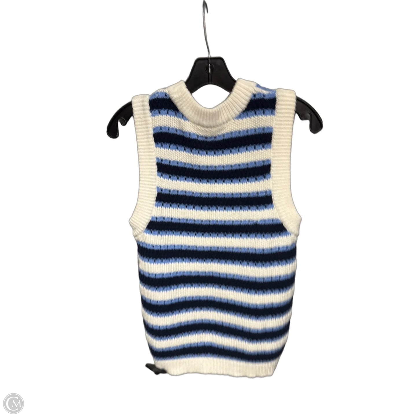 Top Sleeveless By Loft In Striped Pattern, Size: S