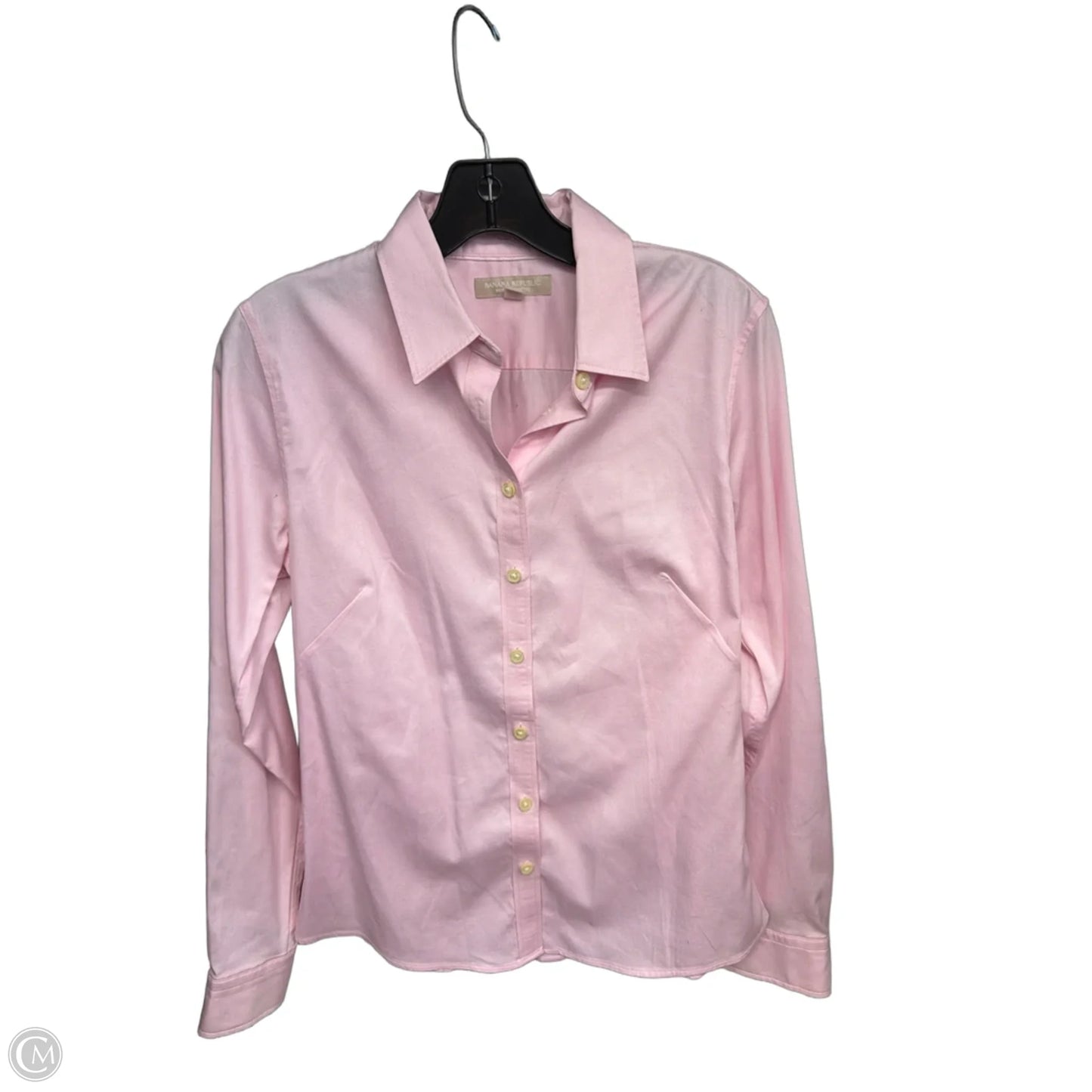 Top Long Sleeve By Banana Republic In Pink, Size: 10