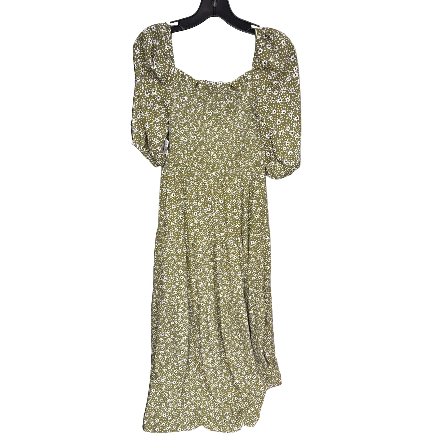 Dress Casual Maxi By Ann Taylor In Green & White, Size: 4