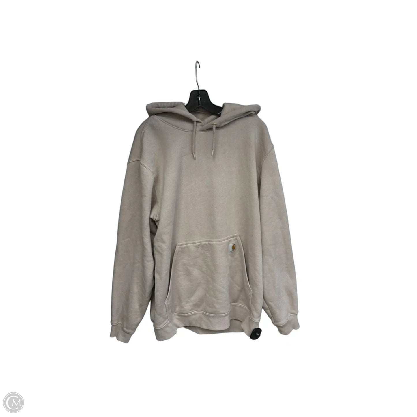Sweatshirt Hoodie By Carhartt In Tan, Size: L