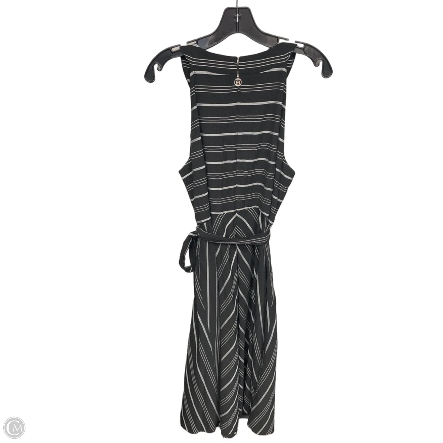 Dress Casual Maxi By Tommy Hilfiger In Black & White, Size: 12