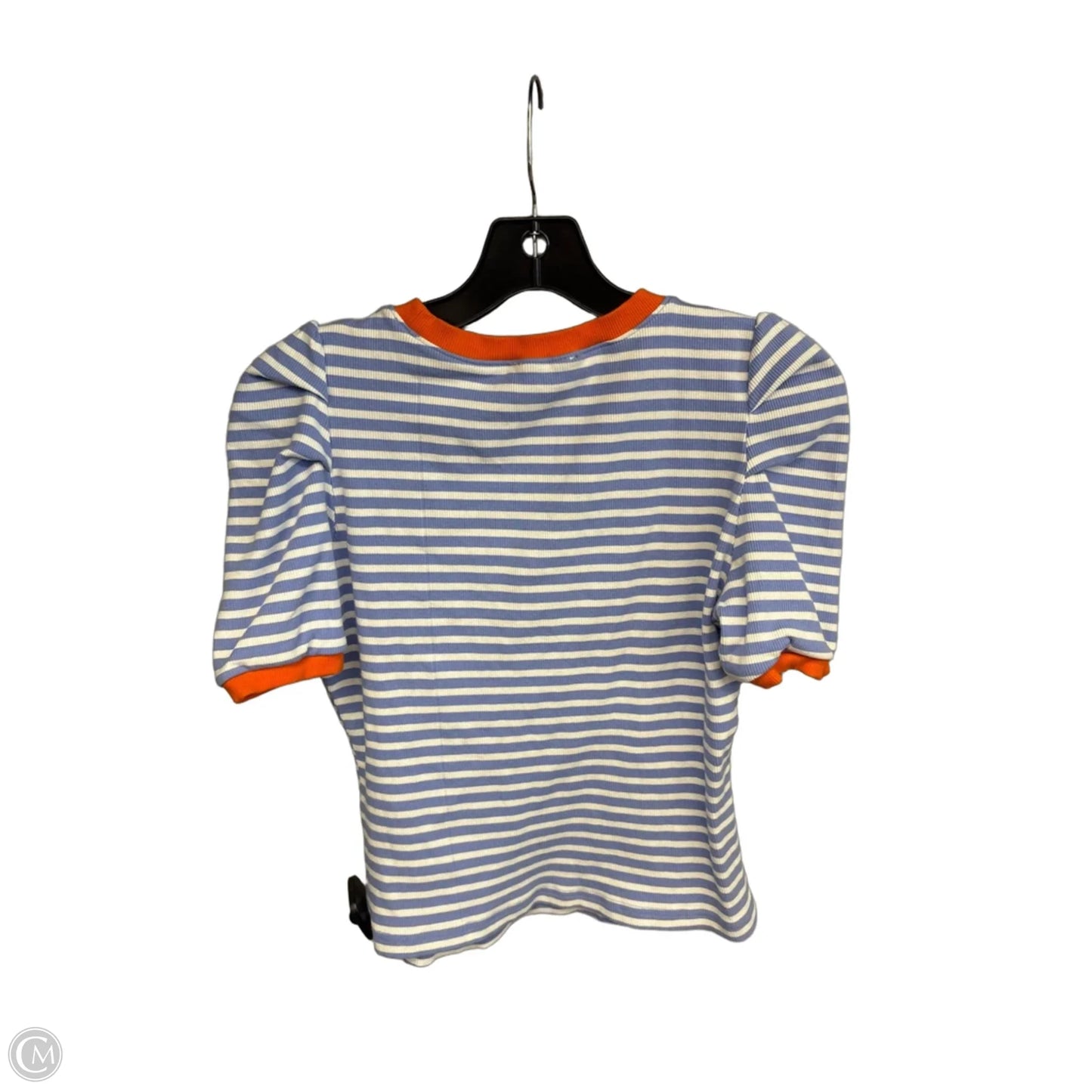 Top Short Sleeve By Maeve In Blue & Orange, Size: M