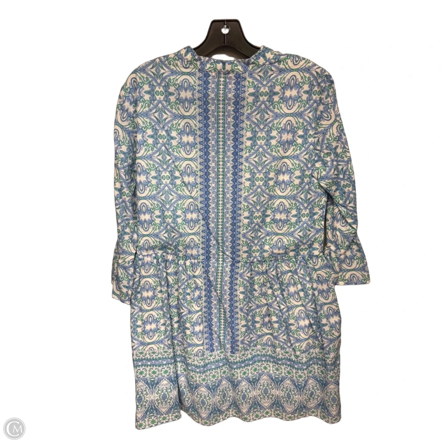 Dress Casual Midi By Jude Connally In Blue & White, Size: M