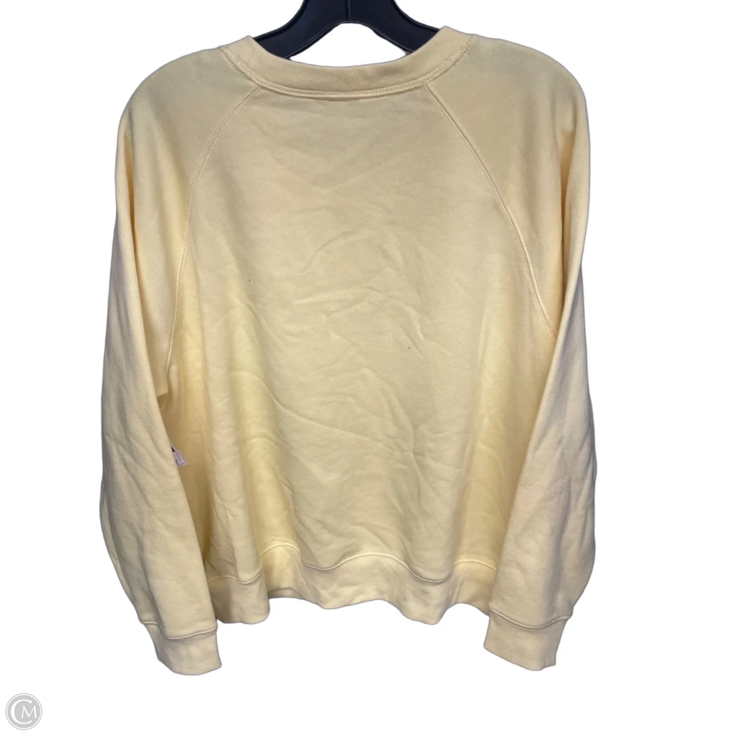 Sweatshirt Crewneck By Old Navy In Yellow, Size: L