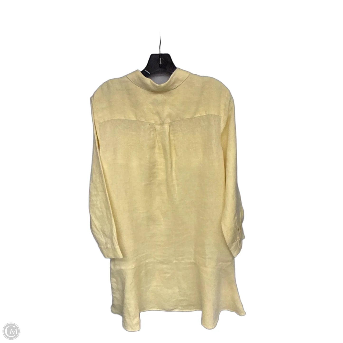 Dress Casual Midi By Talbots In Yellow, Size: Xl