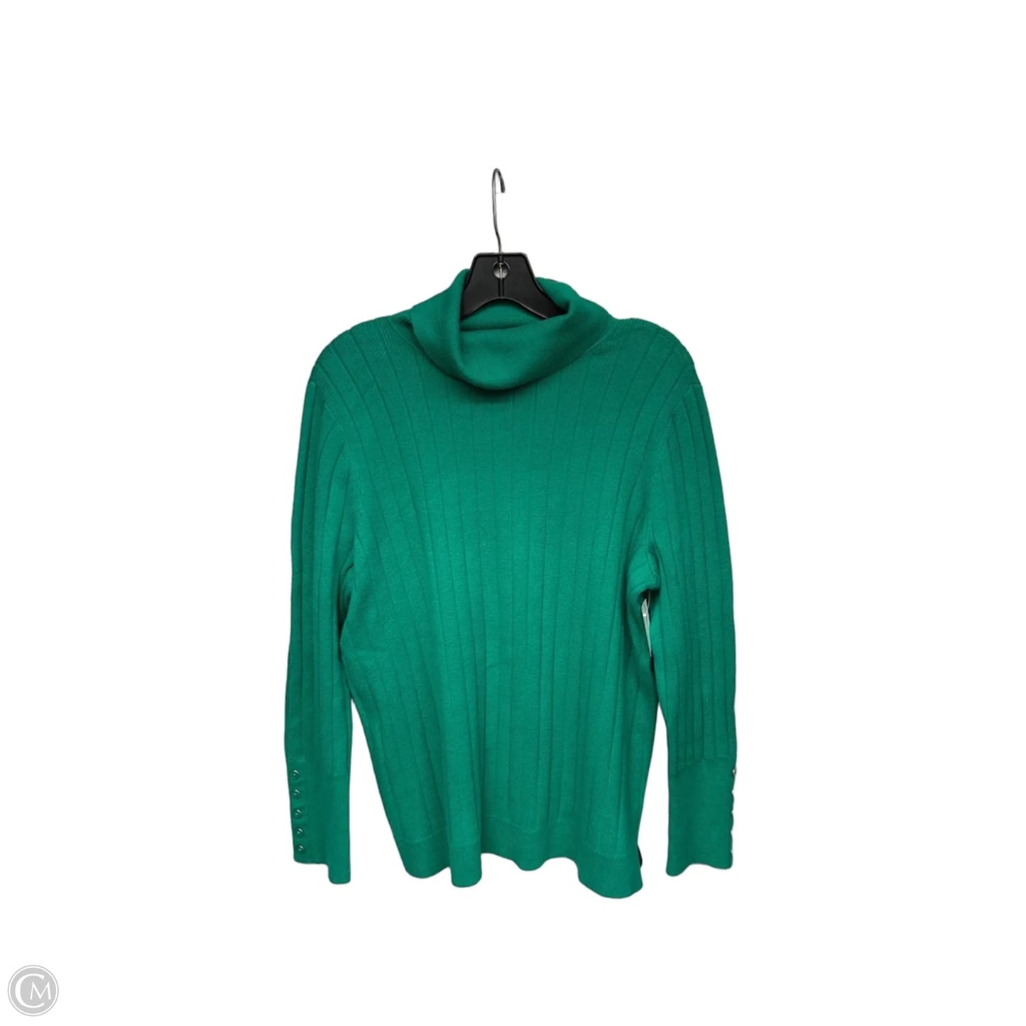 Sweater By Talbots In Green, Size: 1x