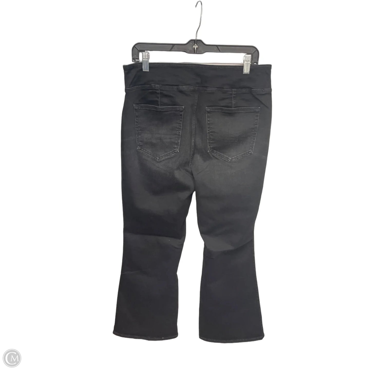Jeans Flared By American Eagle In Black Denim, Size: Xl