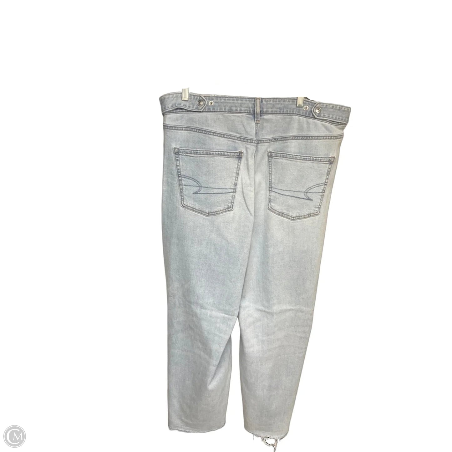 Jeans Wide Leg By American Eagle In Blue Denim, Size: 14