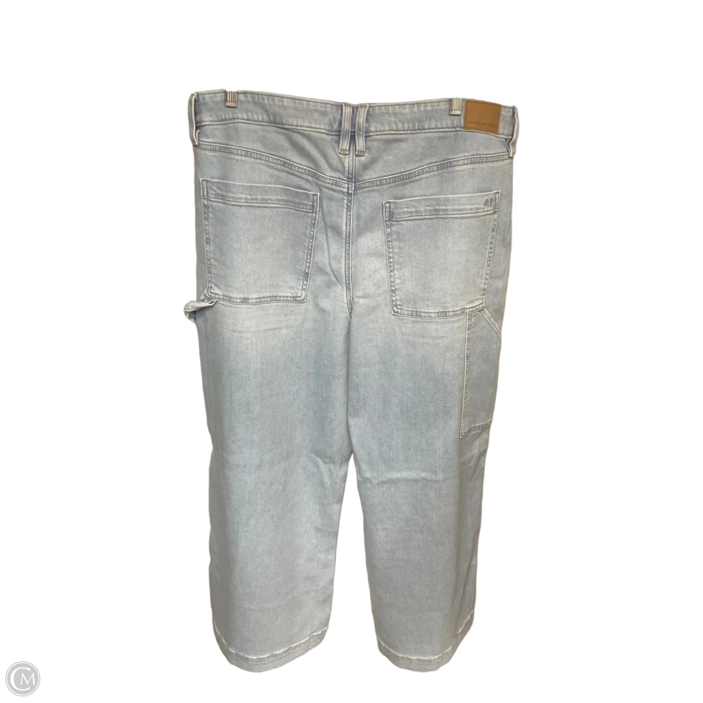 Jeans Wide Leg By American Eagle In Blue Denim, Size: 16