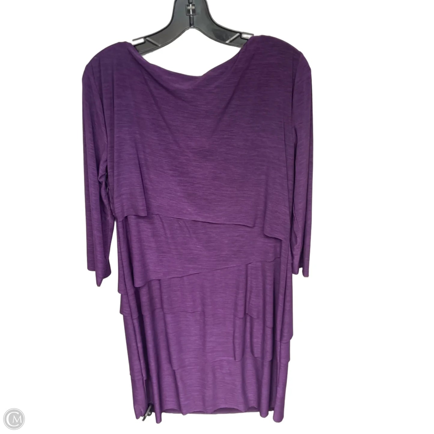 Dress Casual Midi By Tahari In Purple, Size: 12