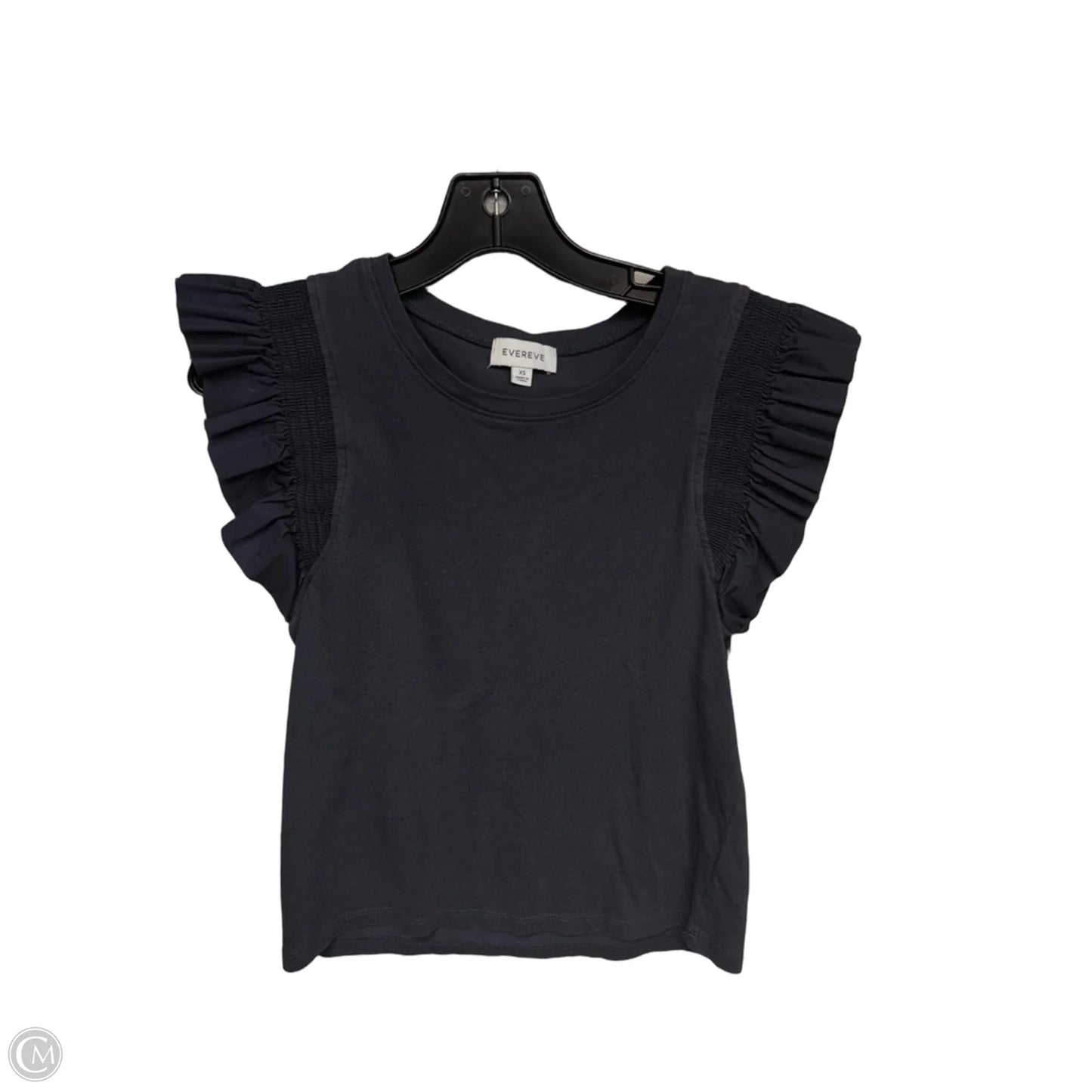 Top Short Sleeve By Evereve In Grey, Size: Xs