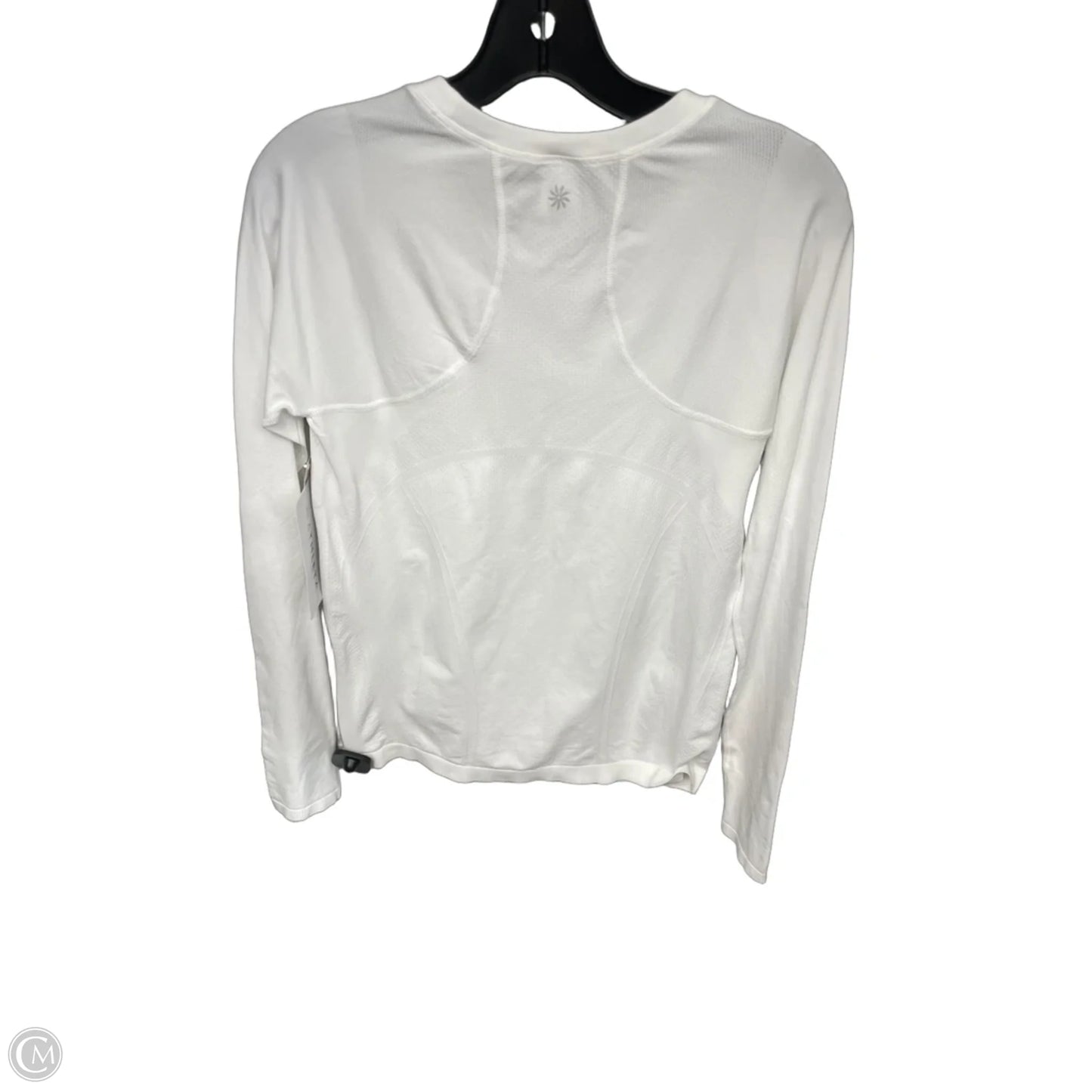 Athletic Top Long Sleeve Crewneck By Athleta In White, Size: M