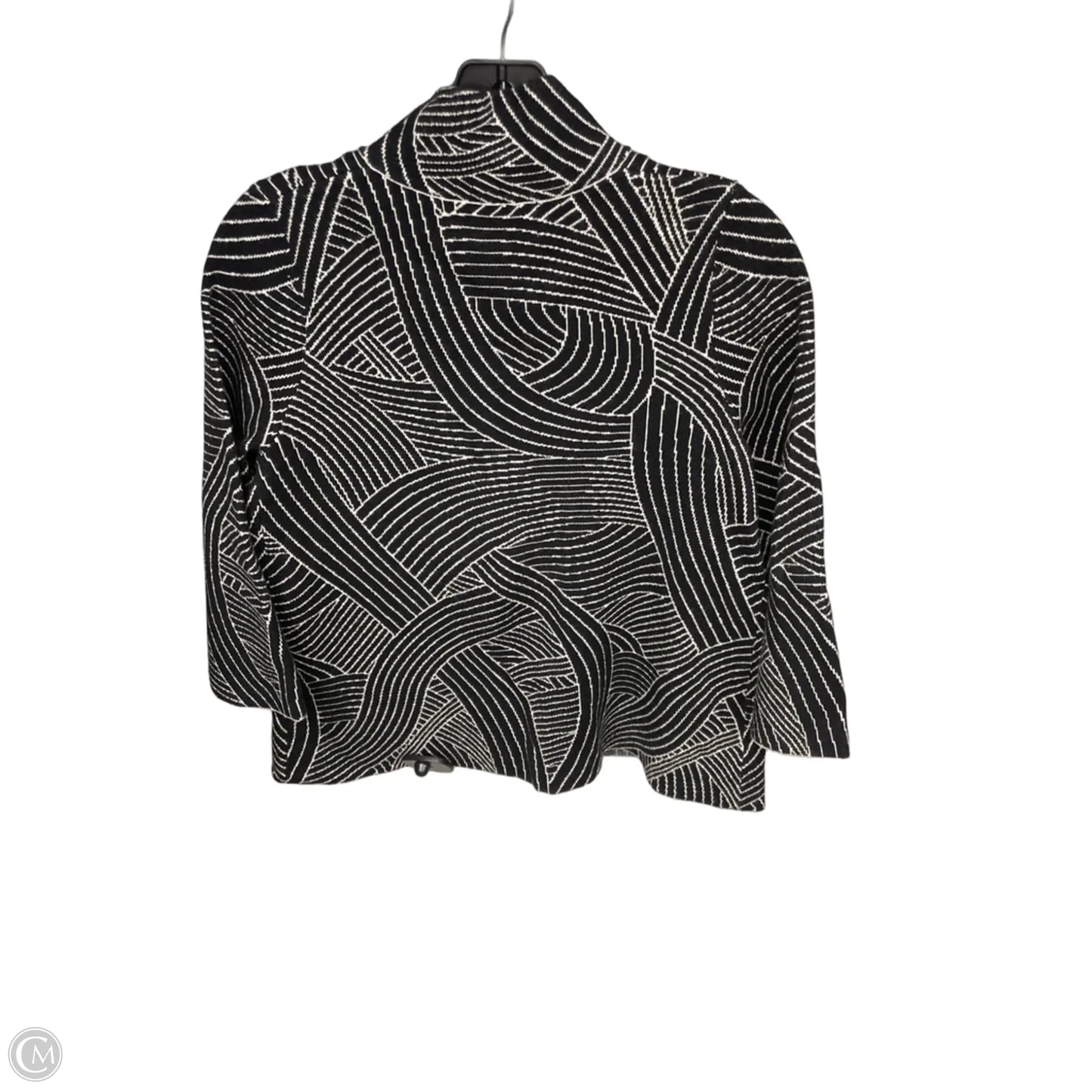 Sweater By Anthropologie In Black & White, Size: Xs