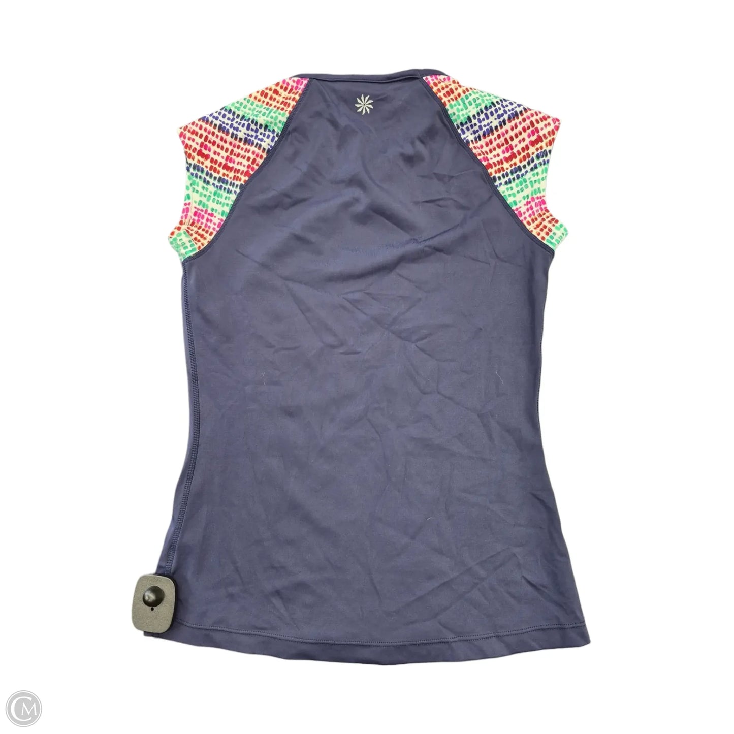 Athletic Top Short Sleeve By Athleta In Navy, Size: Xxs