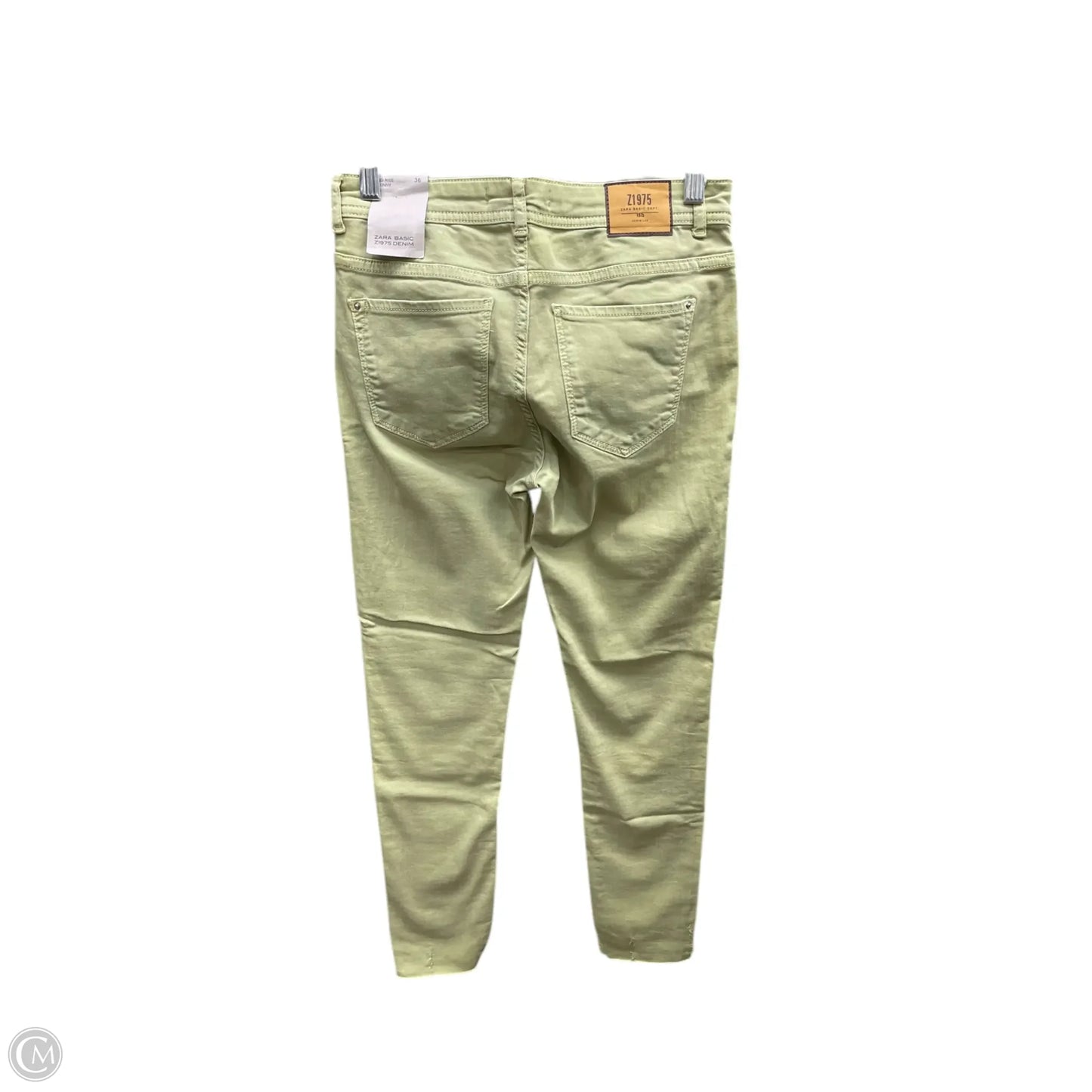 Jeans Cropped By Zara Basic In Green, Size: 4