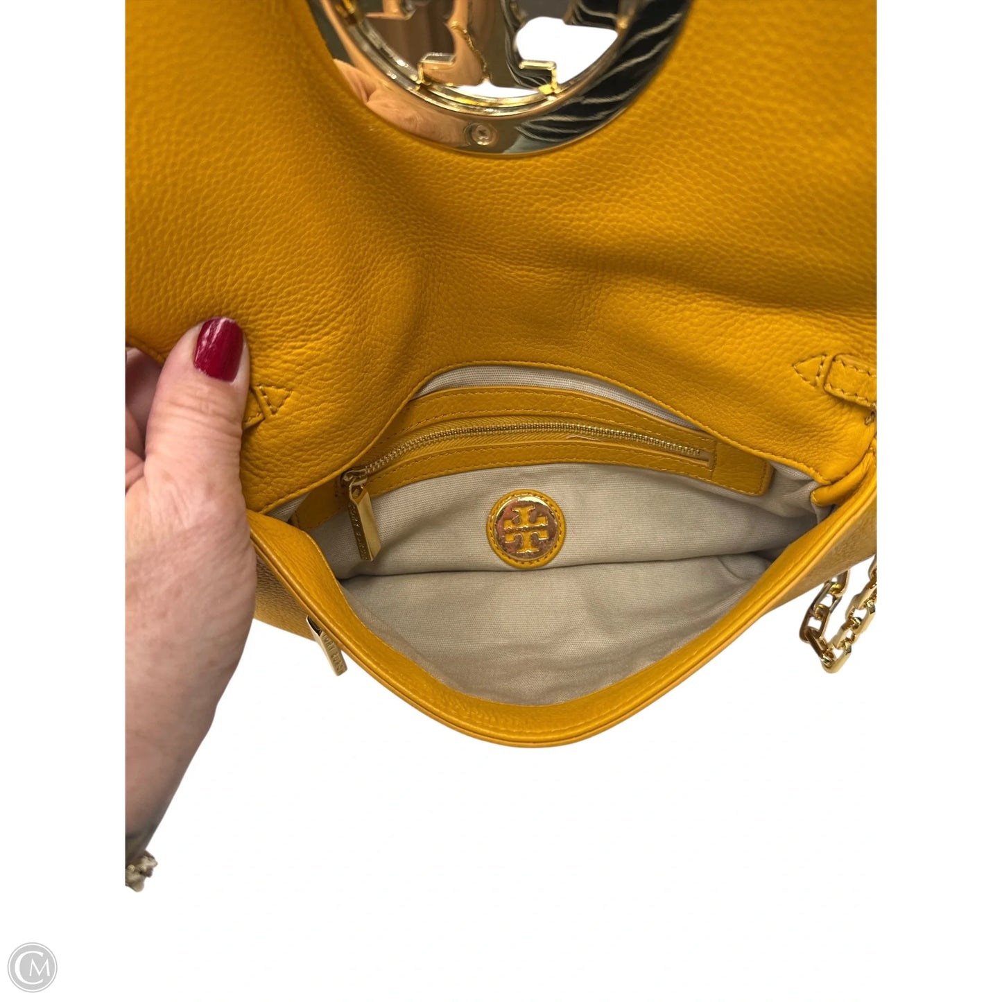 Handbag Designer By Tory Burch, Size: Medium