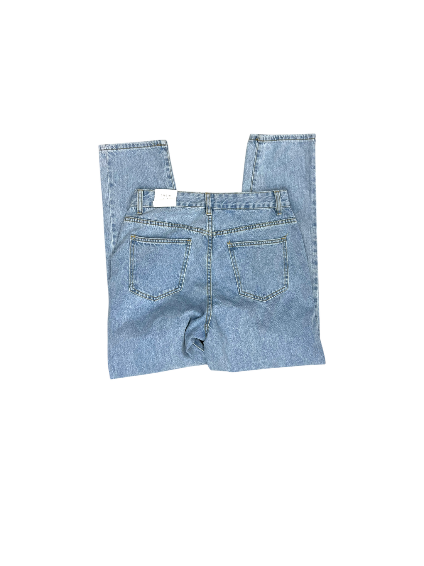 Jeans Straight By Shein In Blue Denim, Size: 30