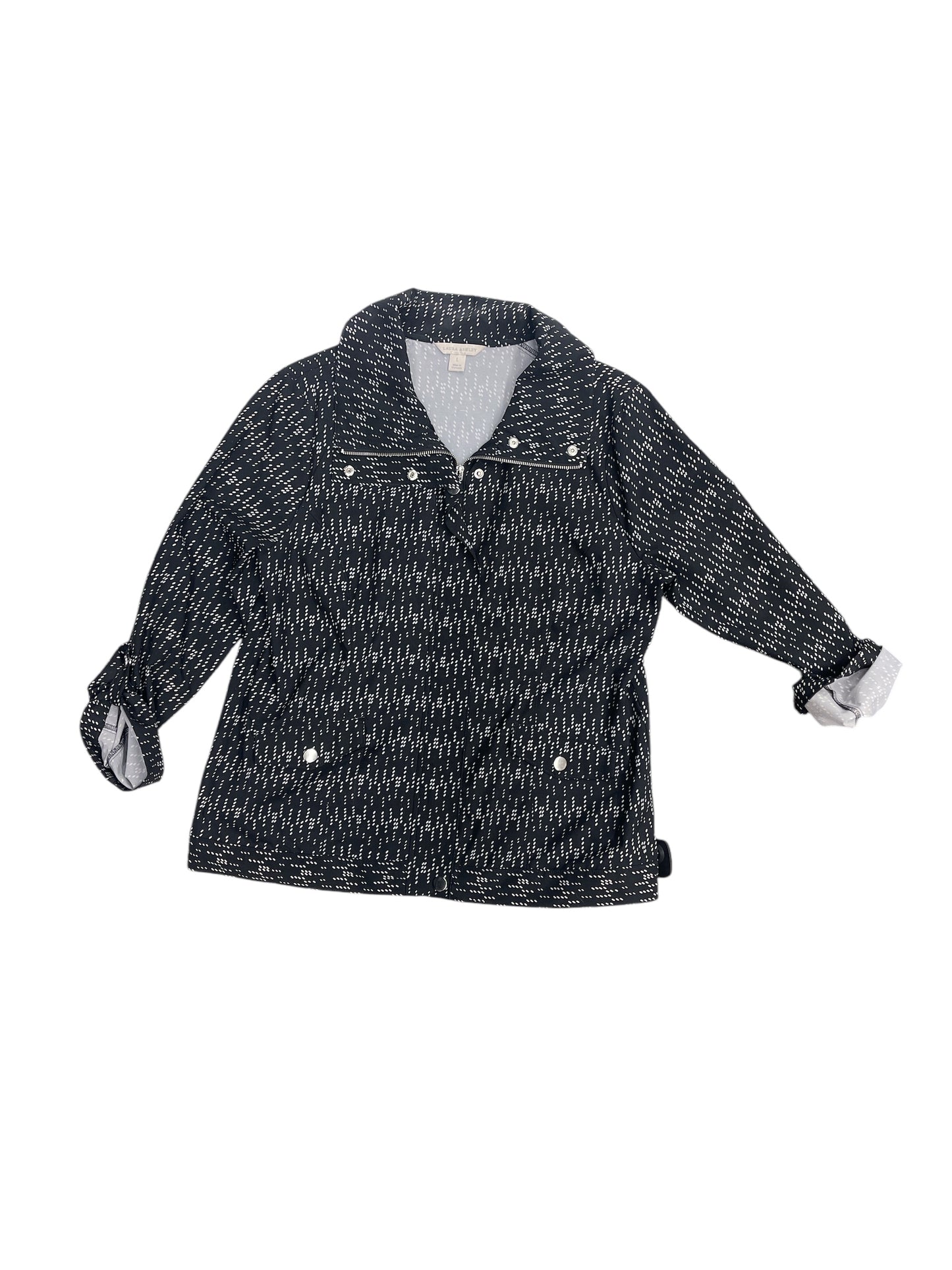Jacket Other By Laura Ashley In Black & White, Size: L