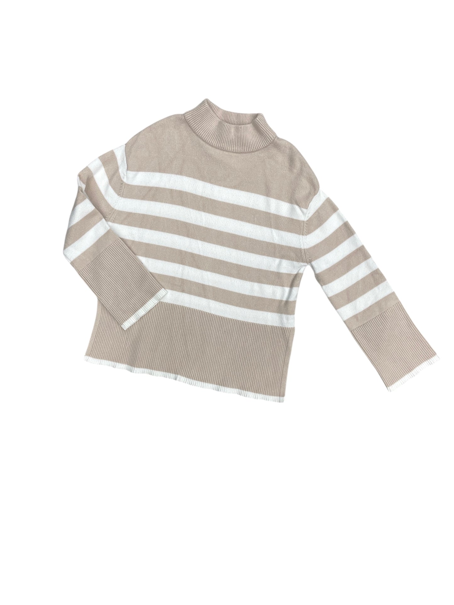 Sweater By Clothes Mentor In Cream & White, Size: S
