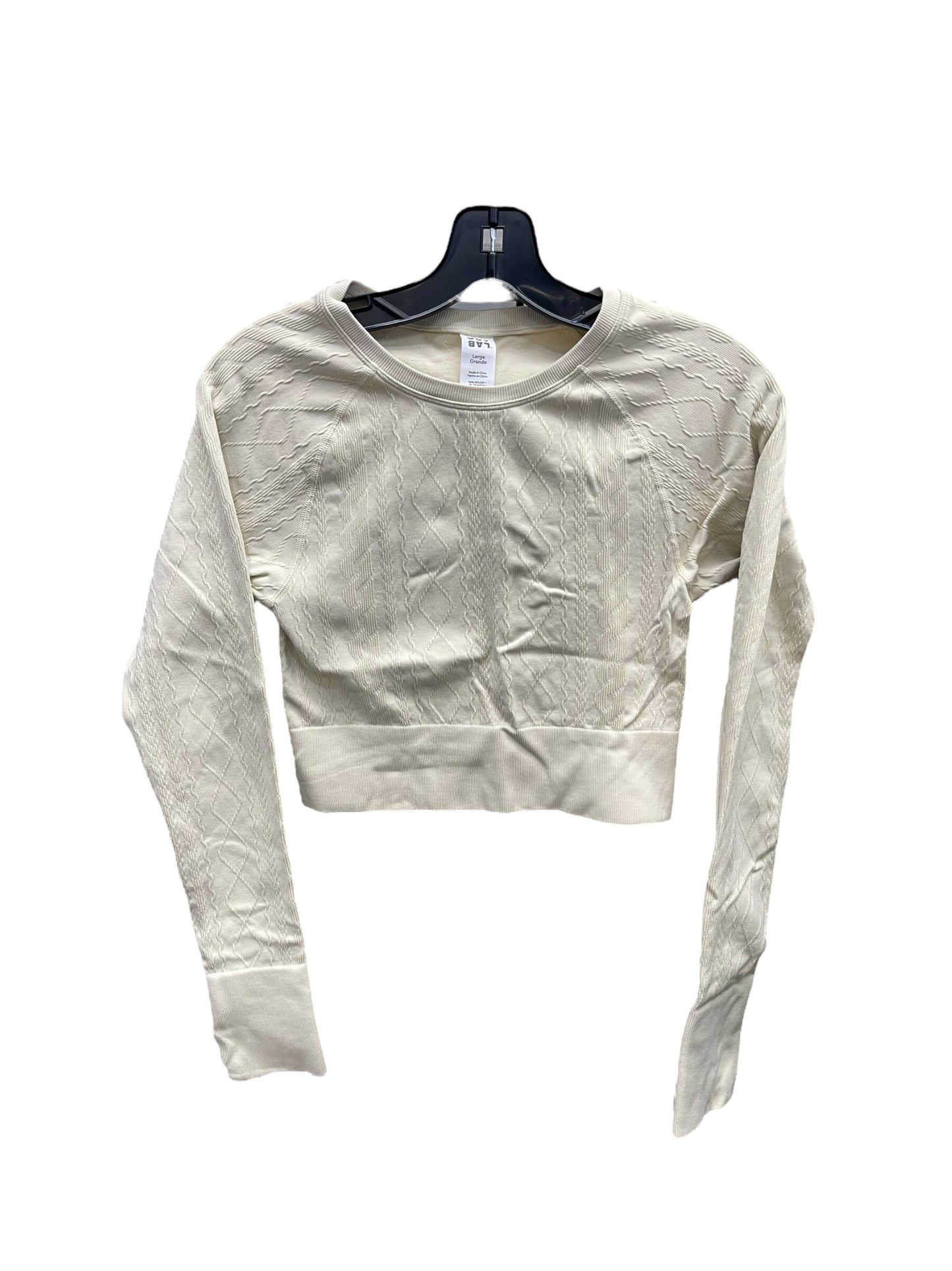 Athletic Top Long Sleeve Crewneck By Joy Lab Size: L