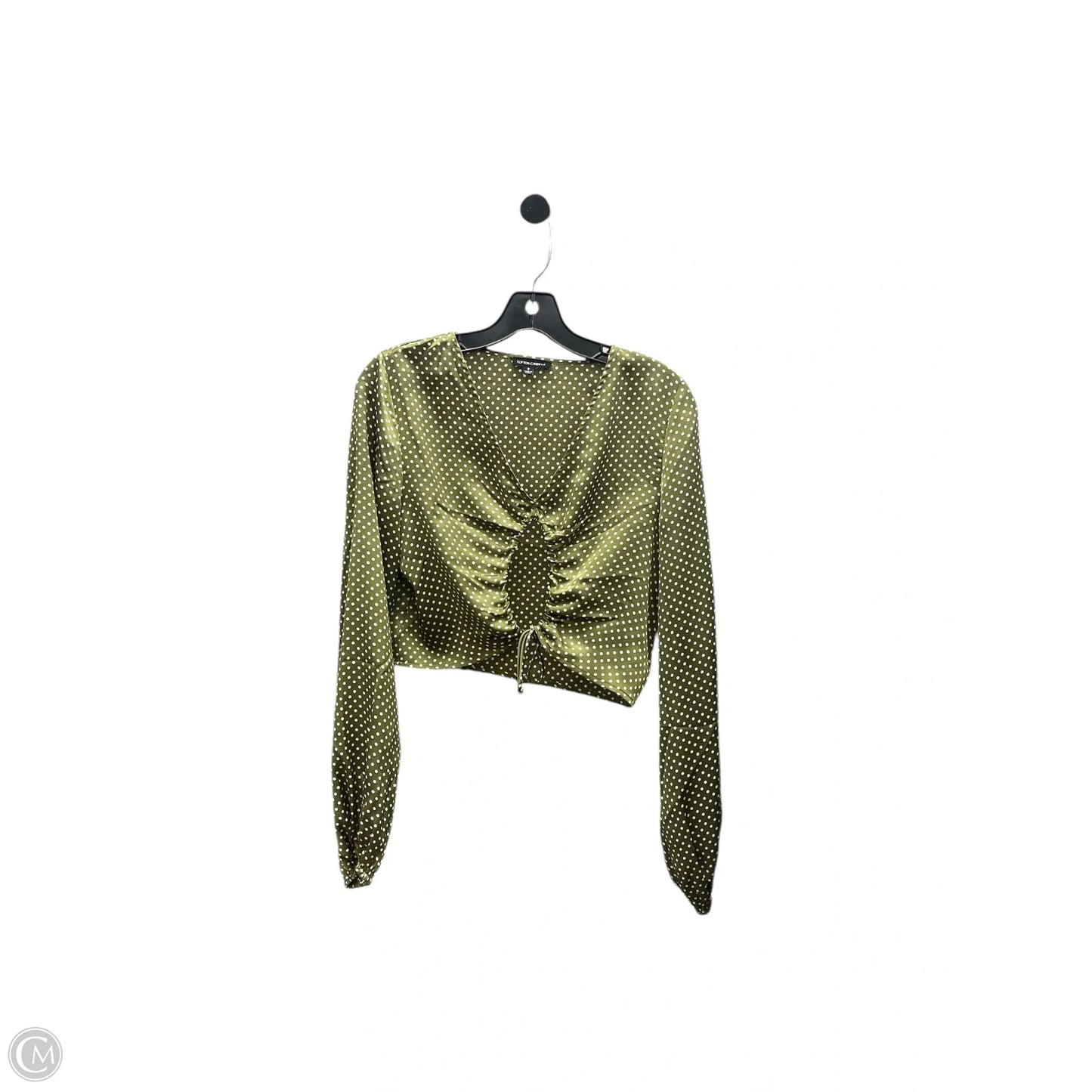 Top Long Sleeve By Cotton Candy In Green, Size: S