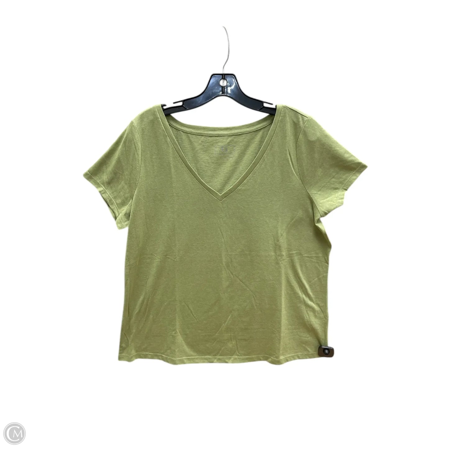 Top Short Sleeve Basic By G By Giuliana In Green, Size: Xl