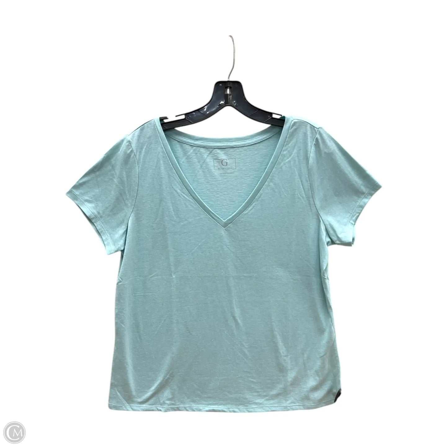 Top Short Sleeve Basic By G By Giuliana In Teal, Size: L