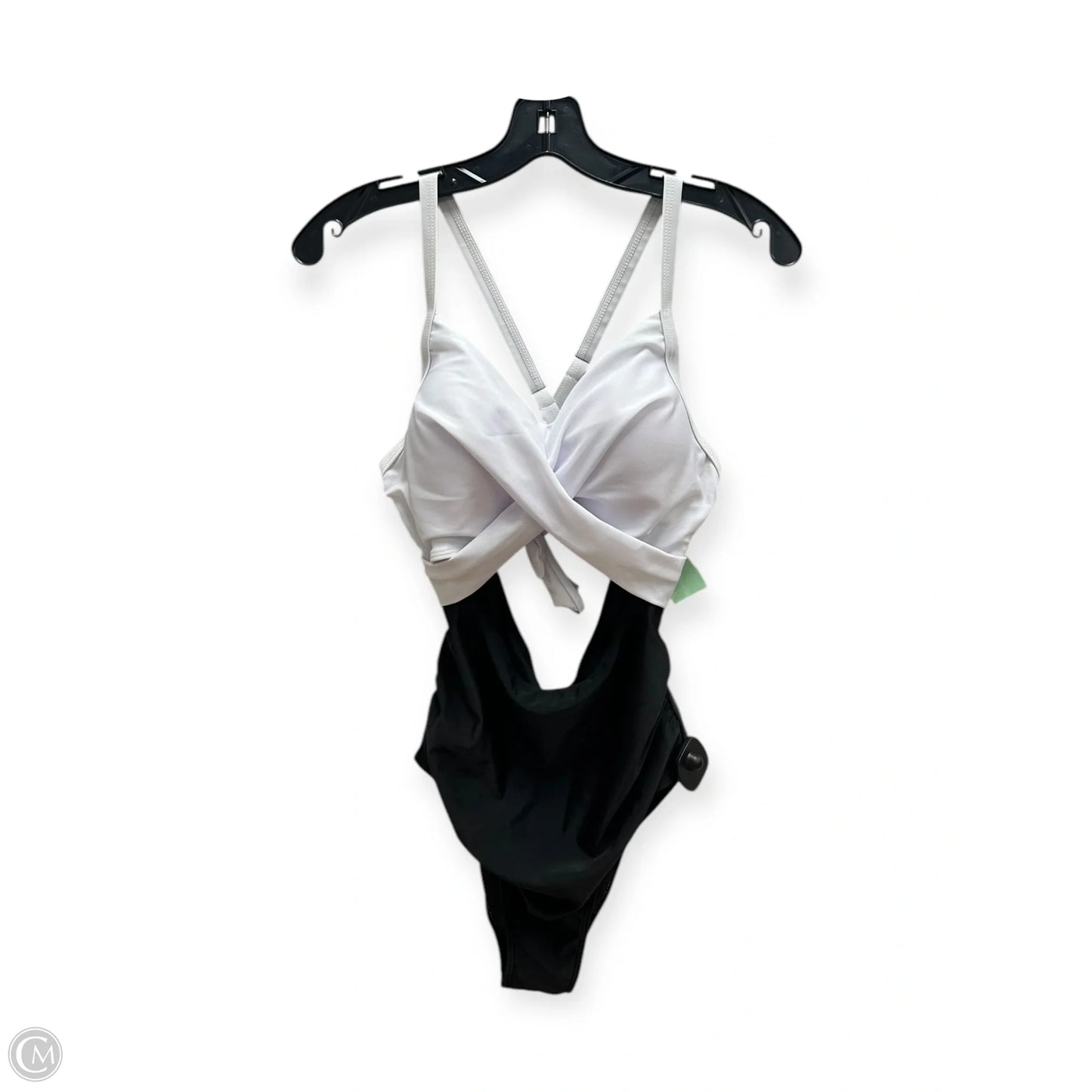 Swimsuit By Clothes Mentor In Black & White, Size: L