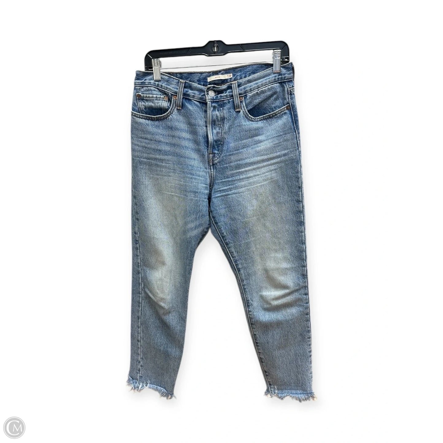 Jeans Straight By Levis In Blue Denim, Size: 6