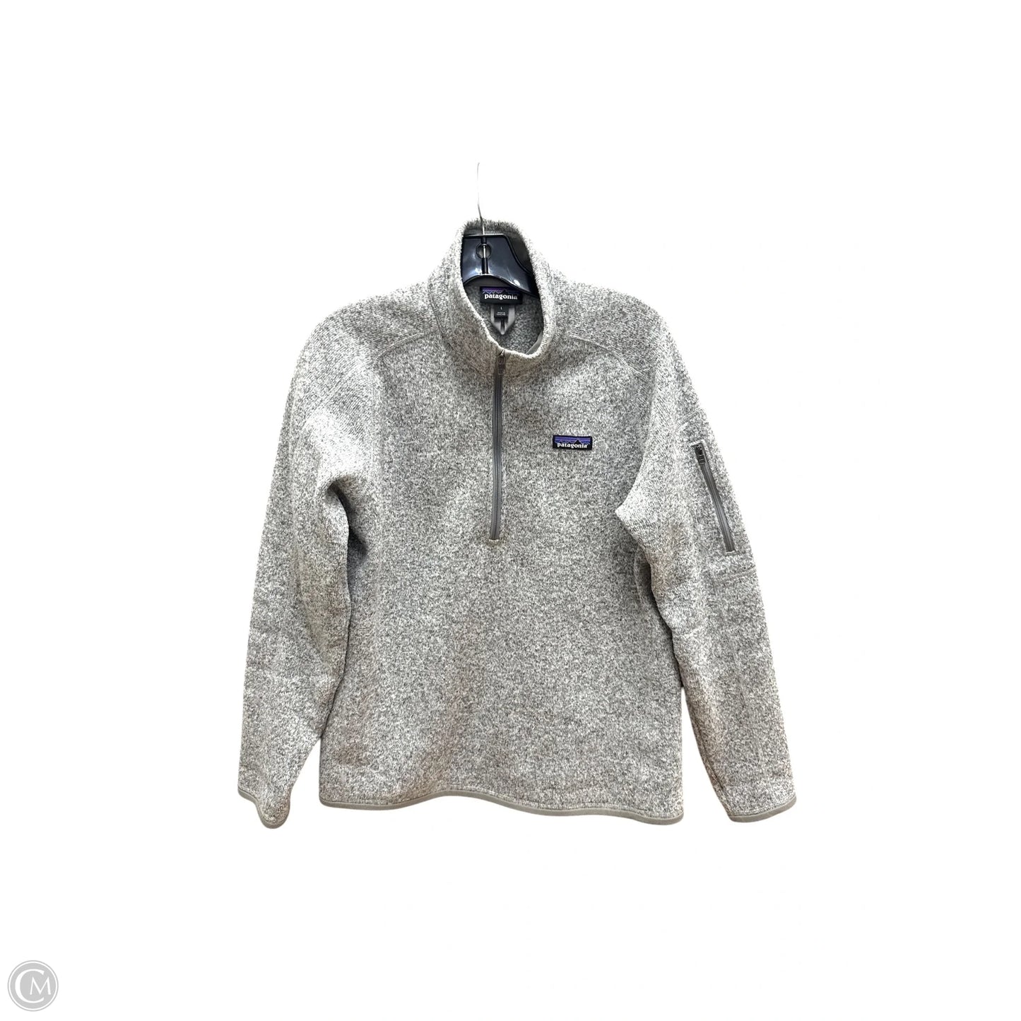 Athletic Jacket By Patagonia In Grey, Size: L
