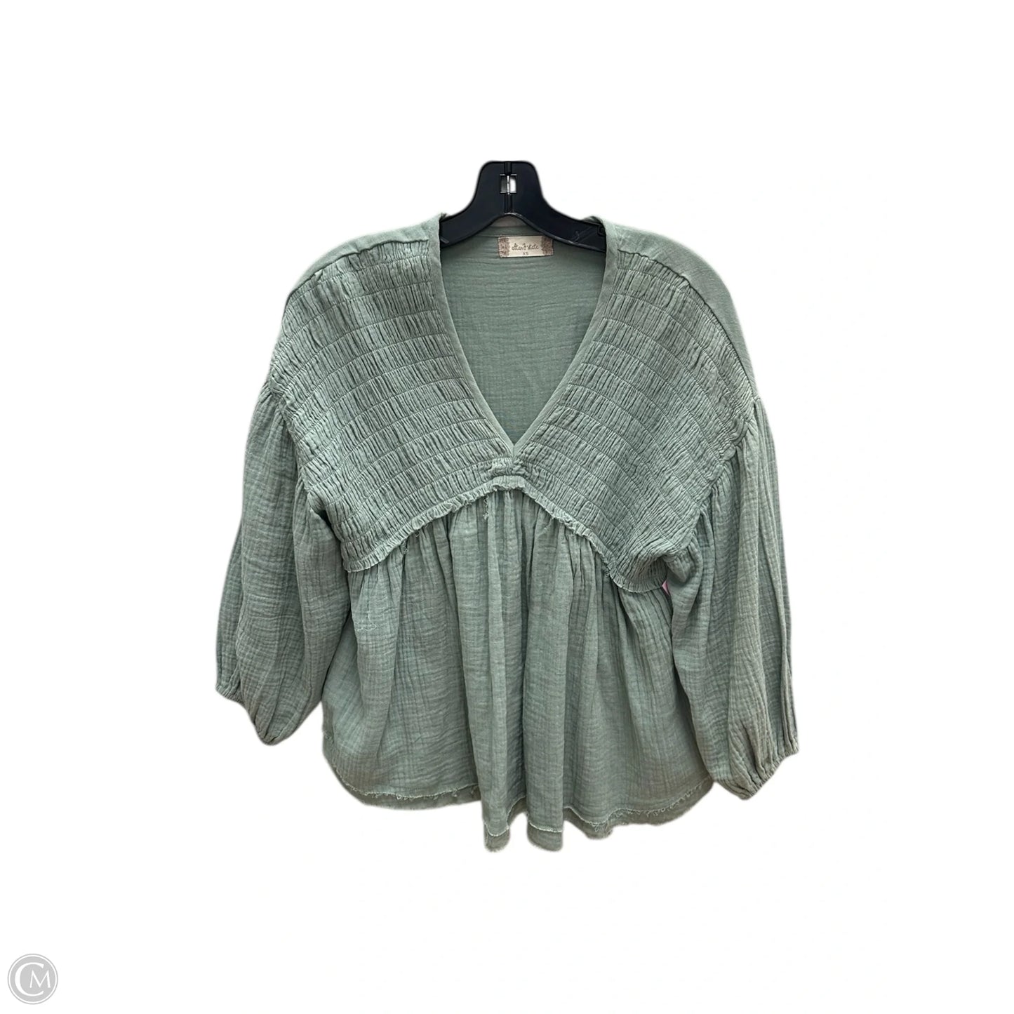 Top Long Sleeve By Altard State In Green, Size: Xs