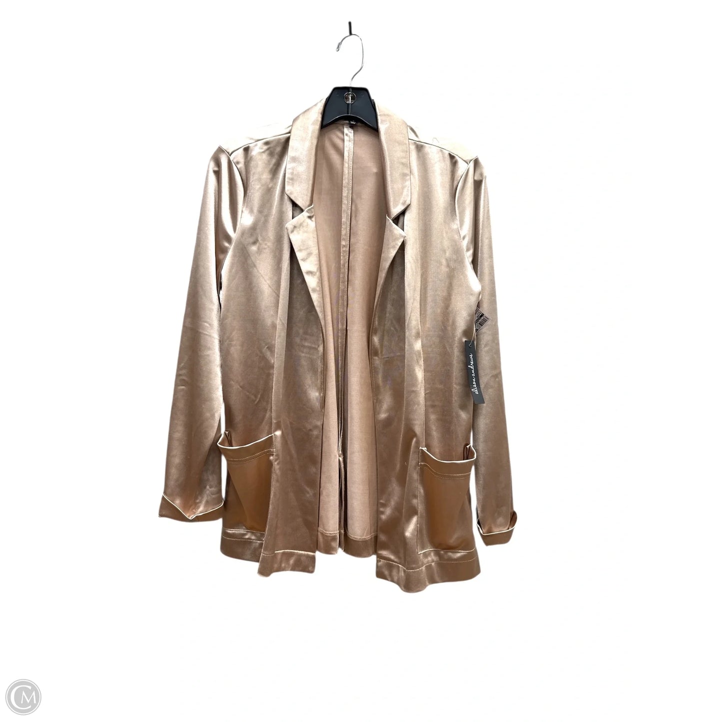 Blazer By Clothes Mentor In Gold, Size: S