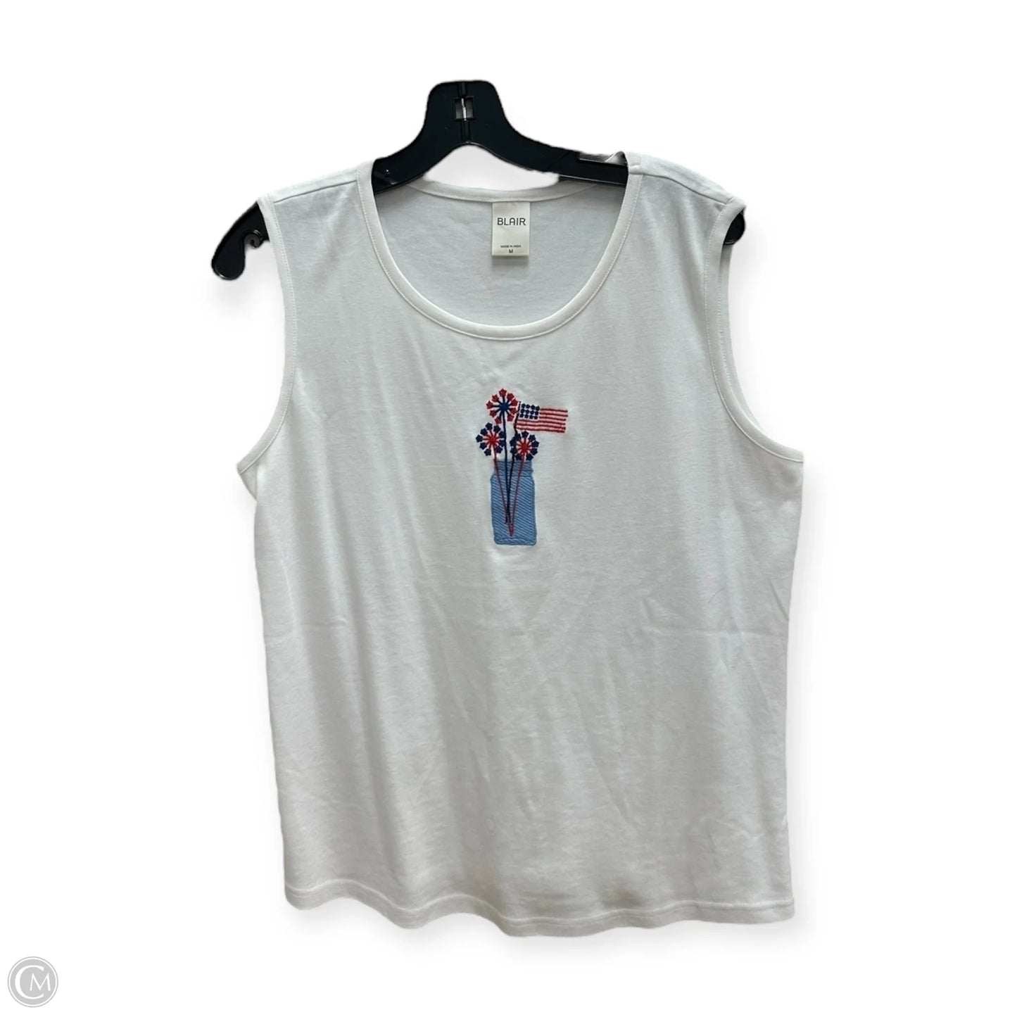 Tank Top By Blair In Red & White, Size: M