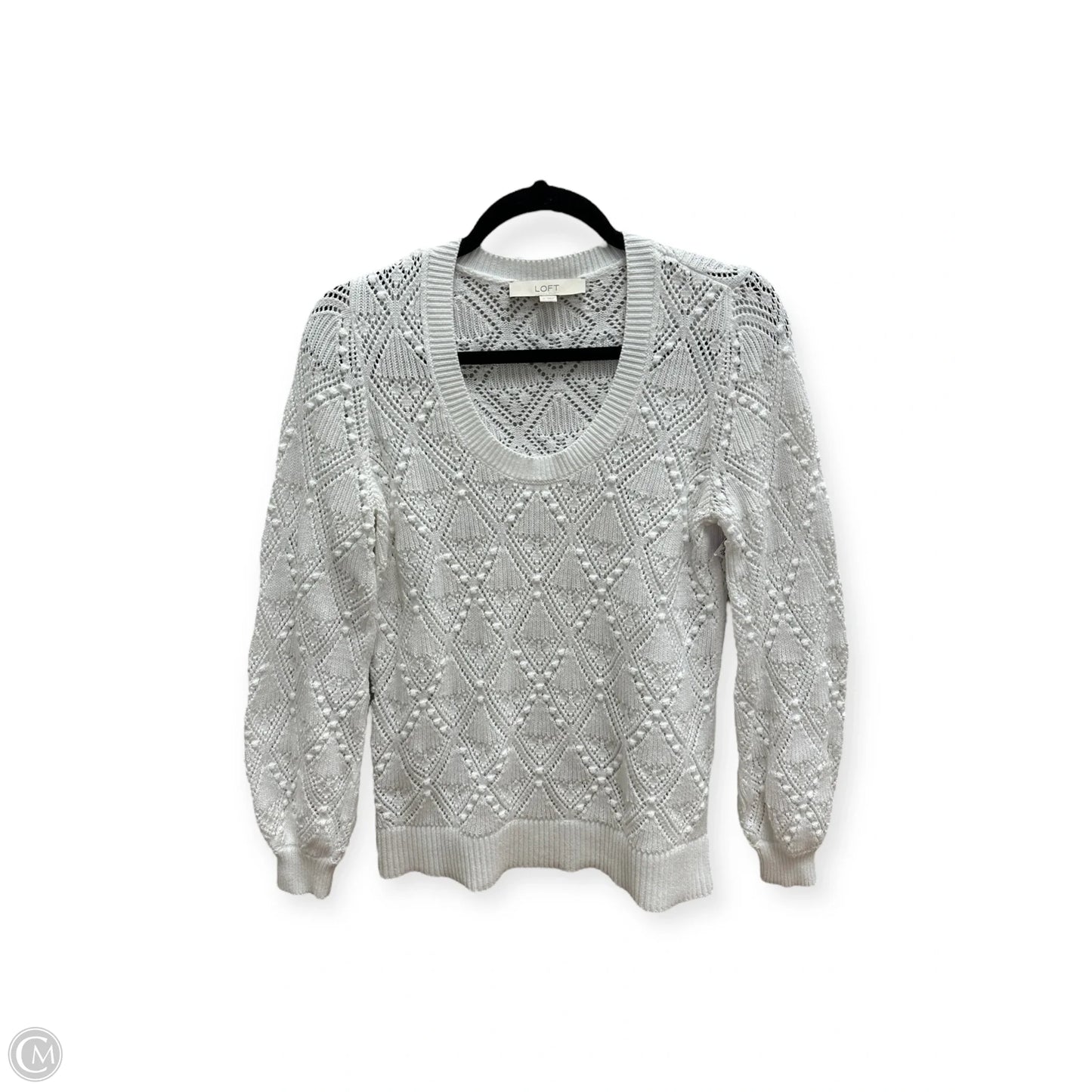 Sweater By Loft In White, Size: M