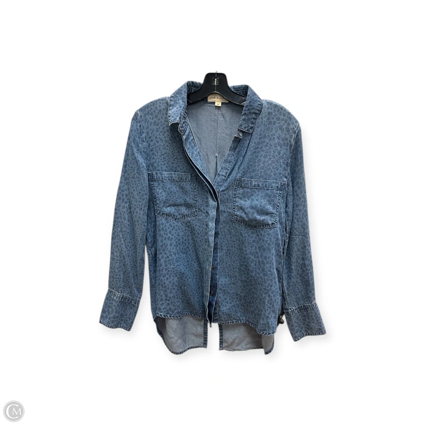 Top Long Sleeve By Cloth & Stone In Blue, Size: Xs